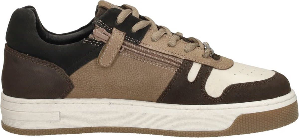 CRUYFF JUNIOR Trophy Mid Sneakers Jongens - Leren Sneaker - Bruin - Maat 32