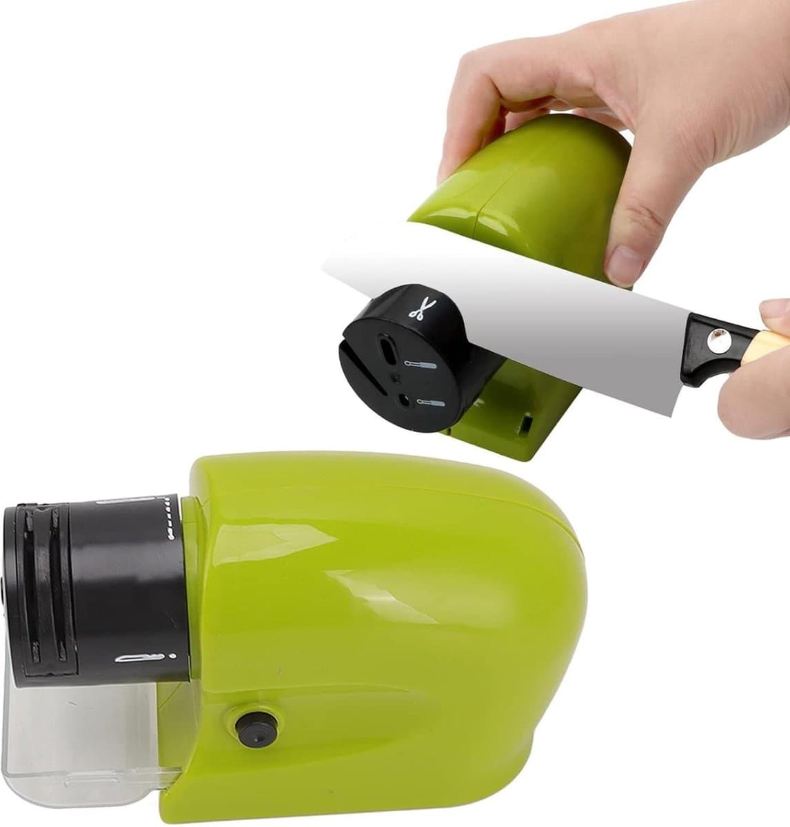 Multifunctionele Huishoudelijke Keuken Elektrische Messenslijper met Slijpsteen .