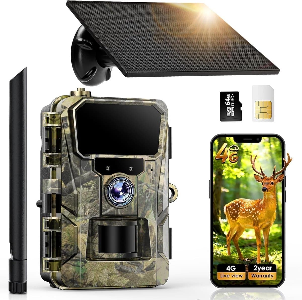 Wildcamera met Nachtzicht - Buitencamera - Waterdicht - Full HD - Nacht detectie