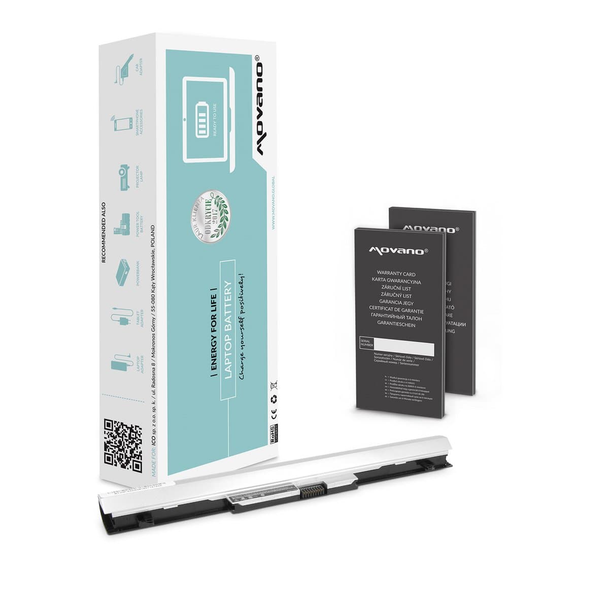 Movano Serie - Laptopbatterij - Li-Ion - Lange Levensduur - Veiligheid
