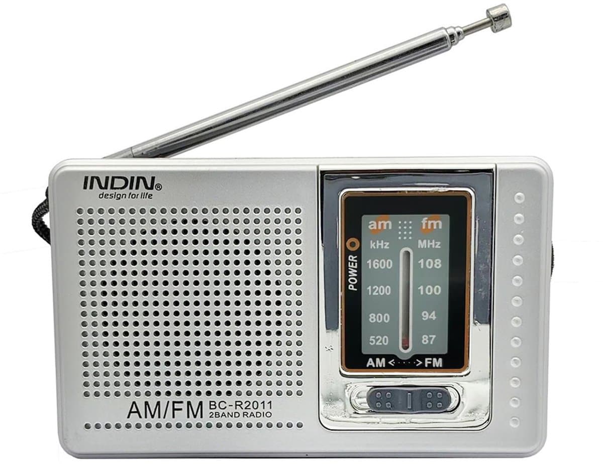 Dailygoods- FM-radio met ingebouwde luidspreker - Draagbare Radio - Helder Geluid - Geavanceerde Chip - Ideaal voor Reizen - ABS-Kunststof - Handradio