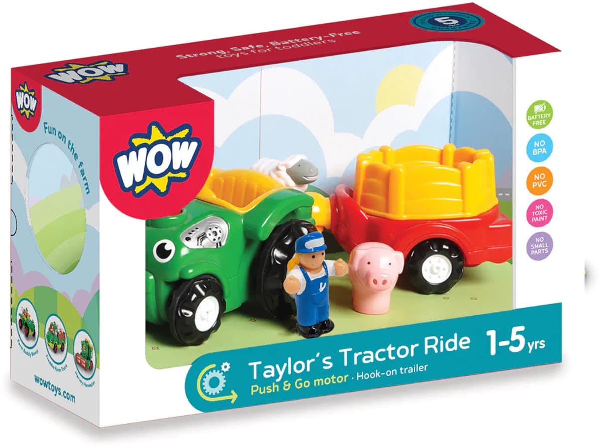 WOW Toys Taylor's Tractor Ride - Tractor speelgoed