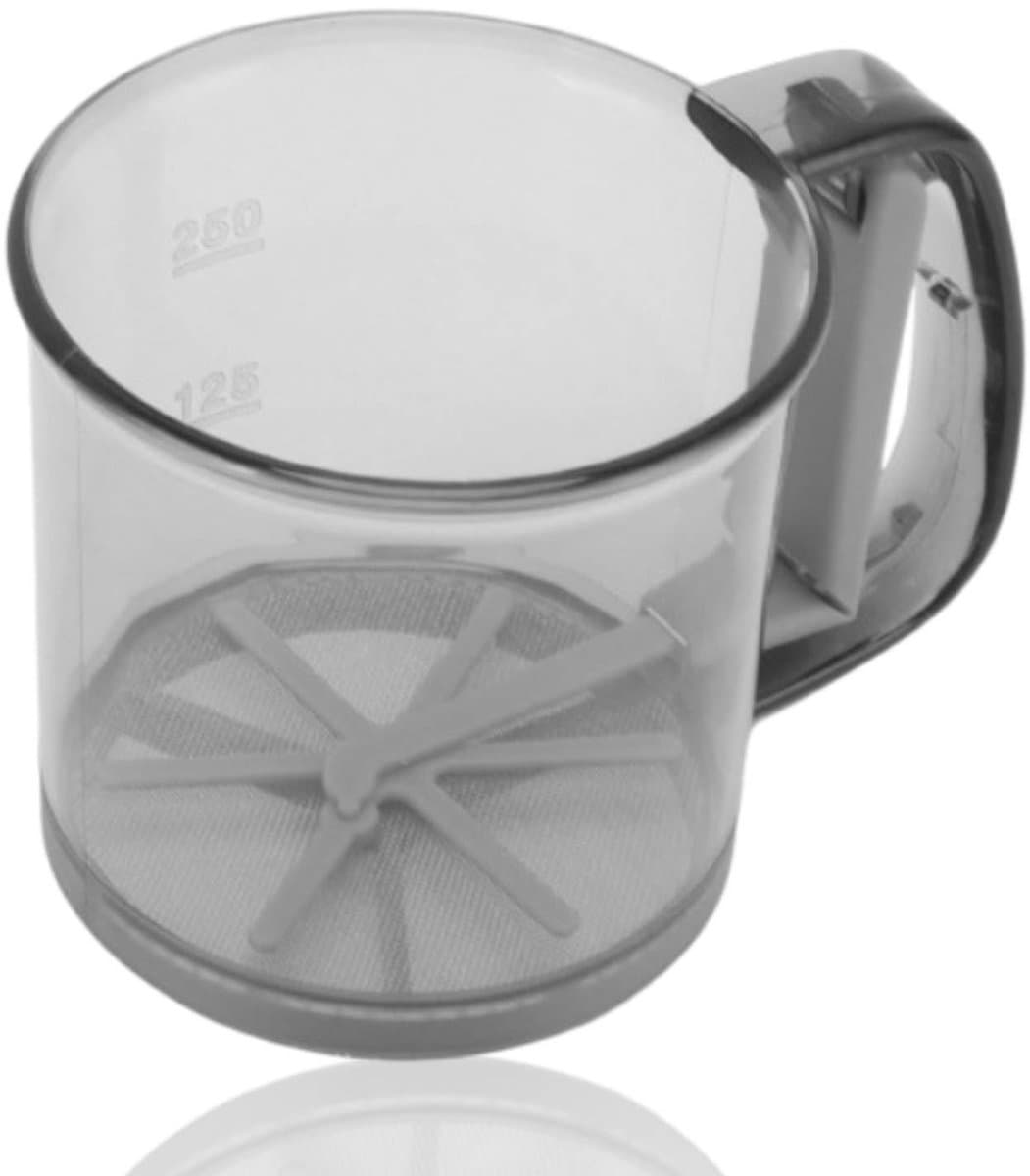 Dailygoody - Meel Sifter - Fijne Mesh Zeef - Handzaam en Efficiënt - Plastic - Voor Bloem en Suiker - Perfect voor Bakken - Compact en Lichtgewicht