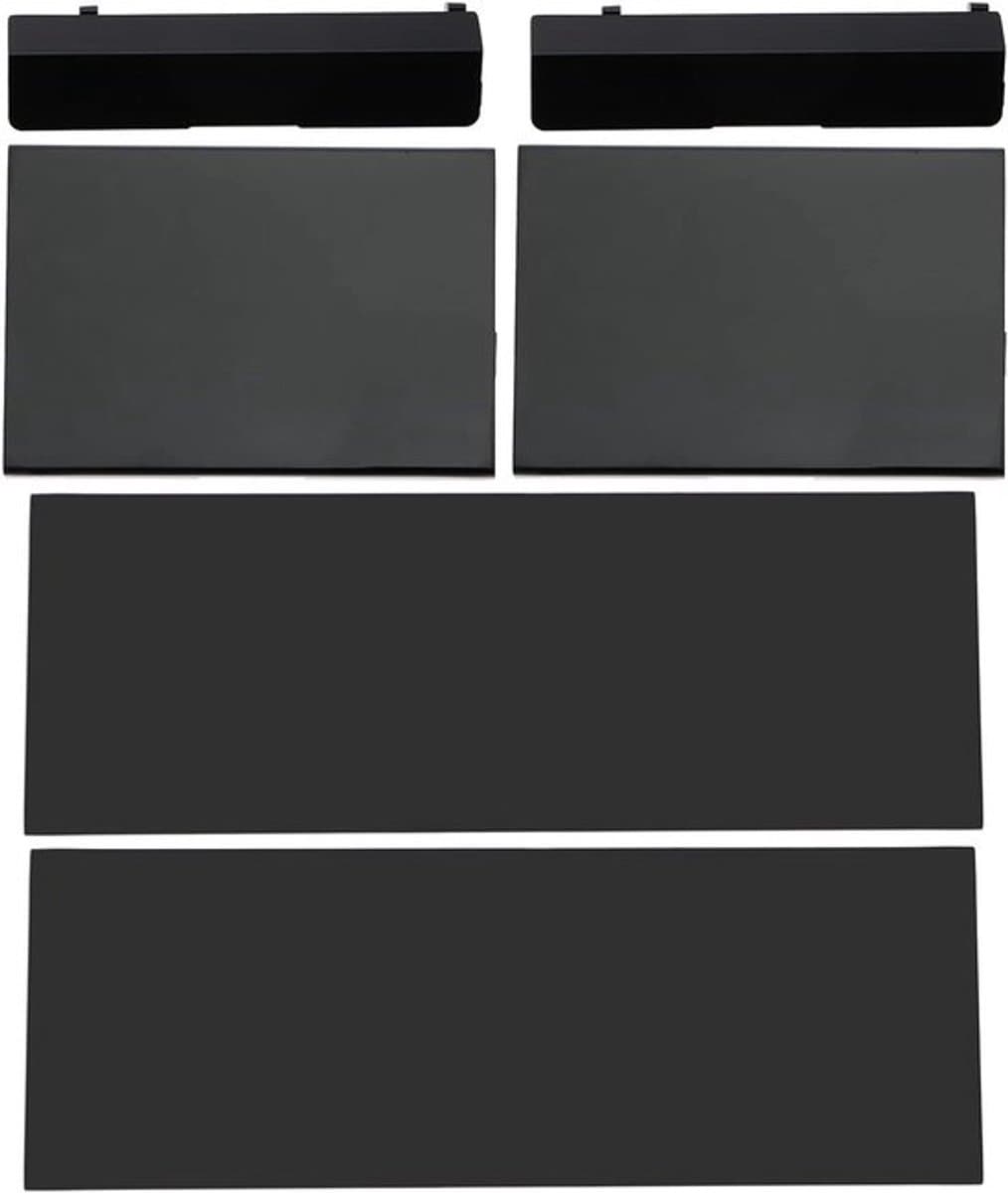 Beschermdeksel - Geheugenkaarten - 3 in 1 - Wii-Console - Zwart 2 Set (6 Stuks) Behuizing Afdekking Reserveonderdelen - Compatibel met - Kleur Zwart.