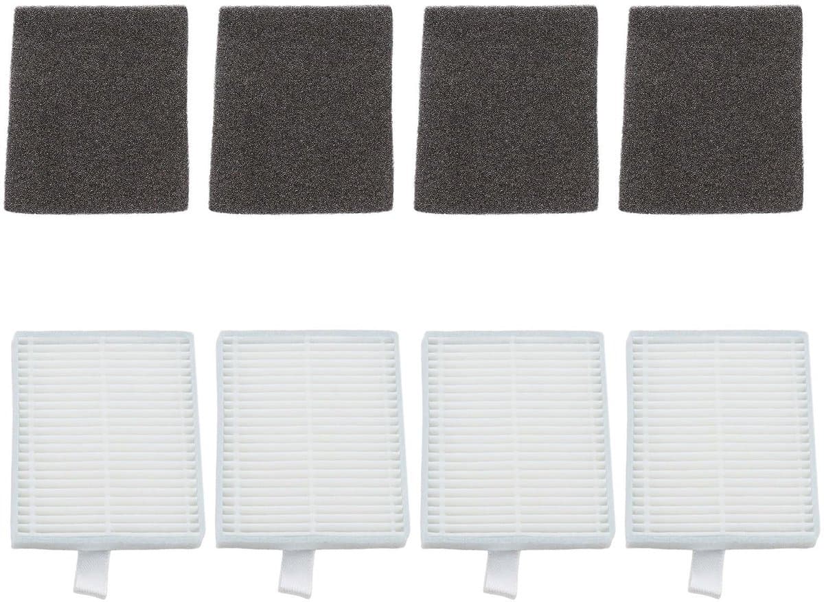 Dailygoods- Stofzuigerfilter HEPA Kit 4x - Compatibel met Eufy L60/L50 - Schuimfilter - Wegwerp - 99,9% Vuilfiltering - Verlengt Levensduur - Robotstofzuigerfilter