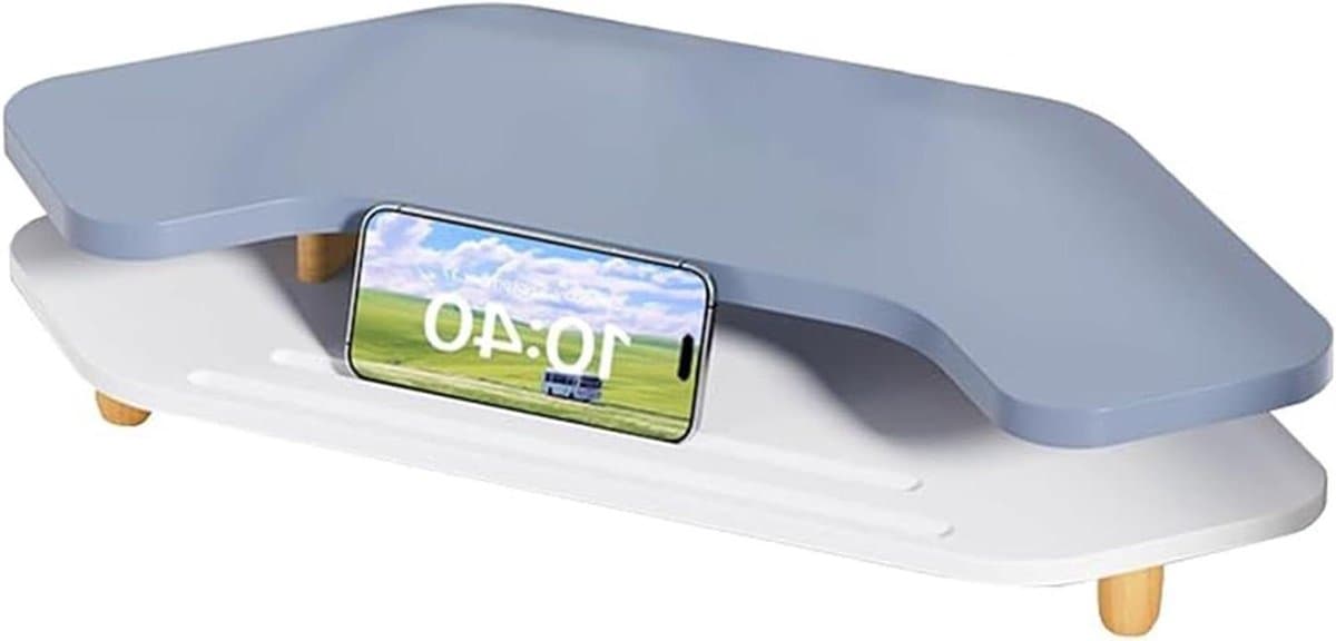 Monitor Verhoger - Bureau Organizer - Bureau Opruimen - Twee Lagen - 61 cm - Blauw