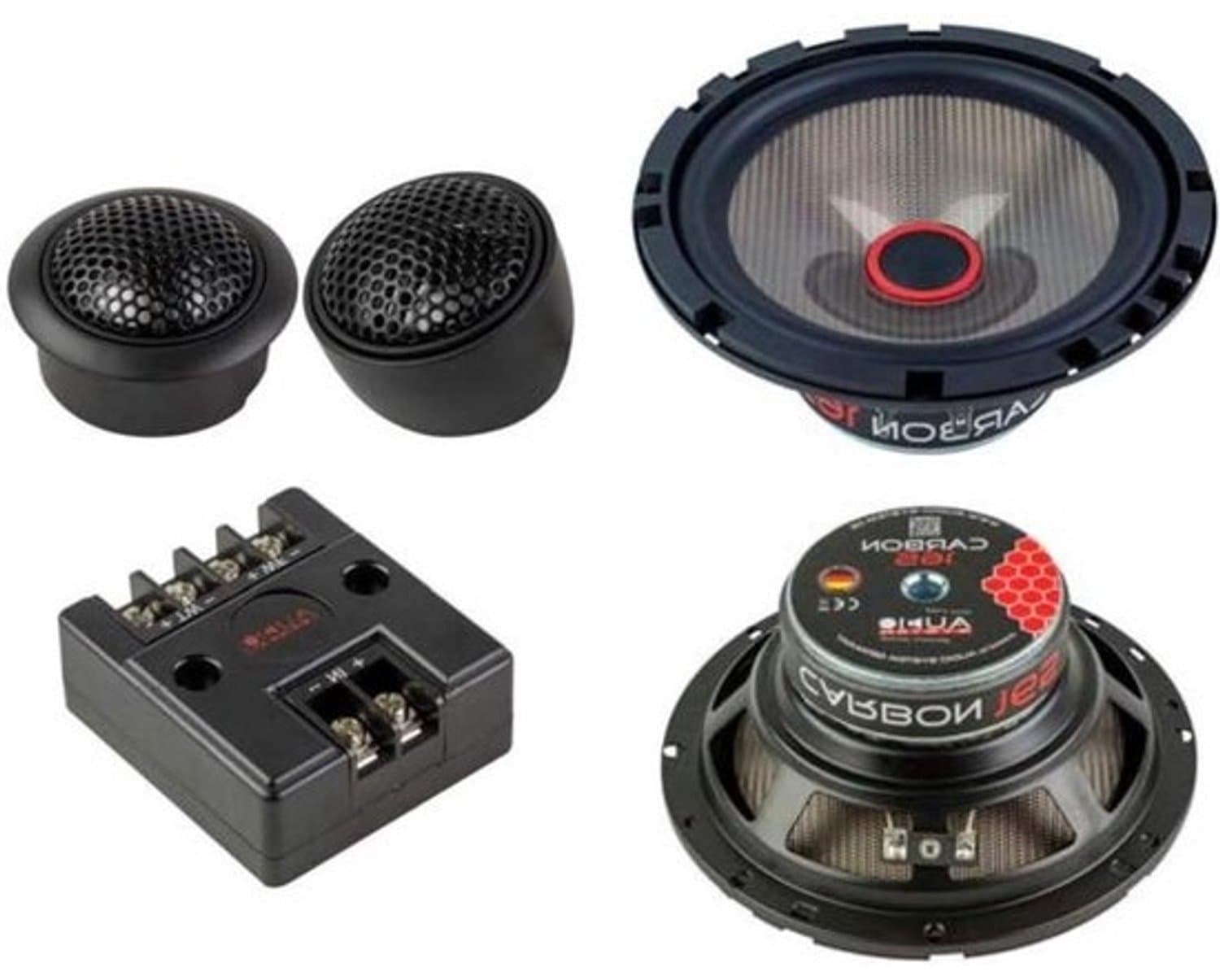 Compo speakerset - Autospeakers - Muziek afspelen - 2-wegsysteem - 16.5 cm - Zwart