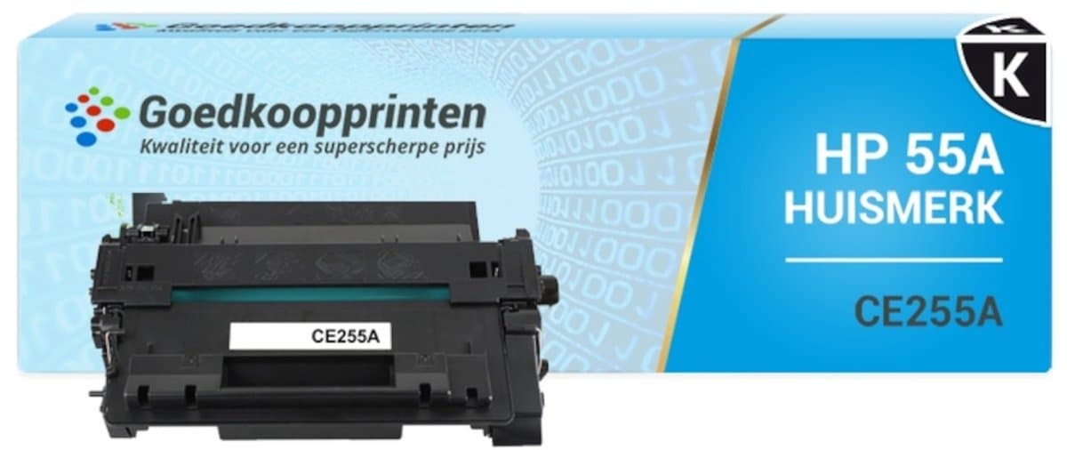 Huismerk voor HP 55A toner / HP CE255A toner Zwart (7.000 afdrukken)