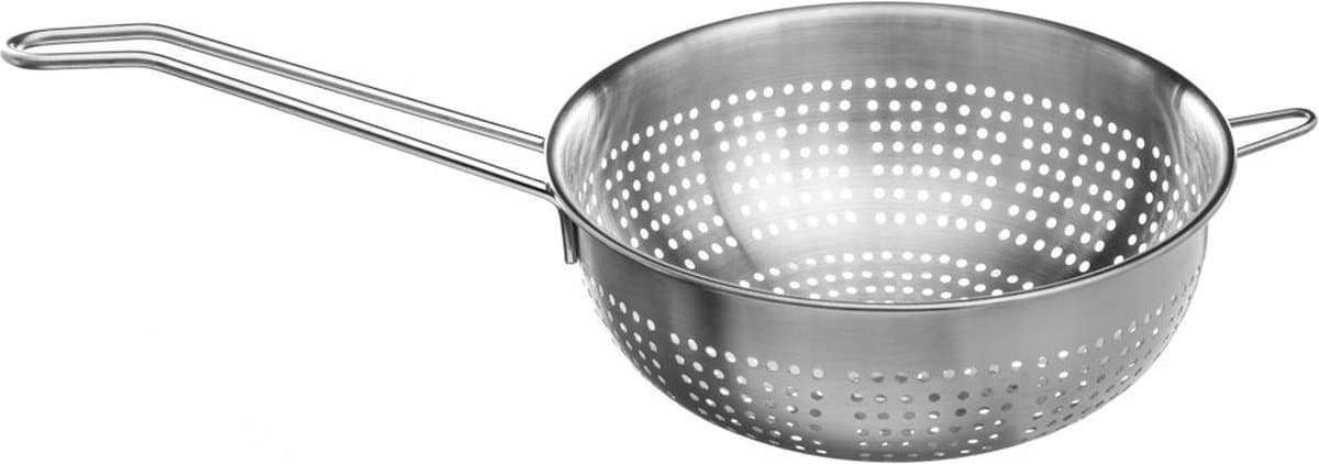 RVS Vergiet - Ø19 Cm - Keuken Bolzeef - Vergiet - Met lang Handvat - Groente & fruit wassen / afspoelen / afgieten