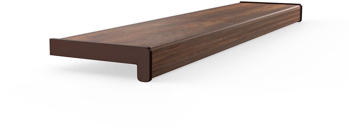 DQ-PP RAAMBOEK PVC - 20 cm x 80 cm - Noot - Vensterbank - voor Binnengebruik - Binnenvensterbank - Binnen - Per meter - Woonkamer - Decoratie - Kunststof
