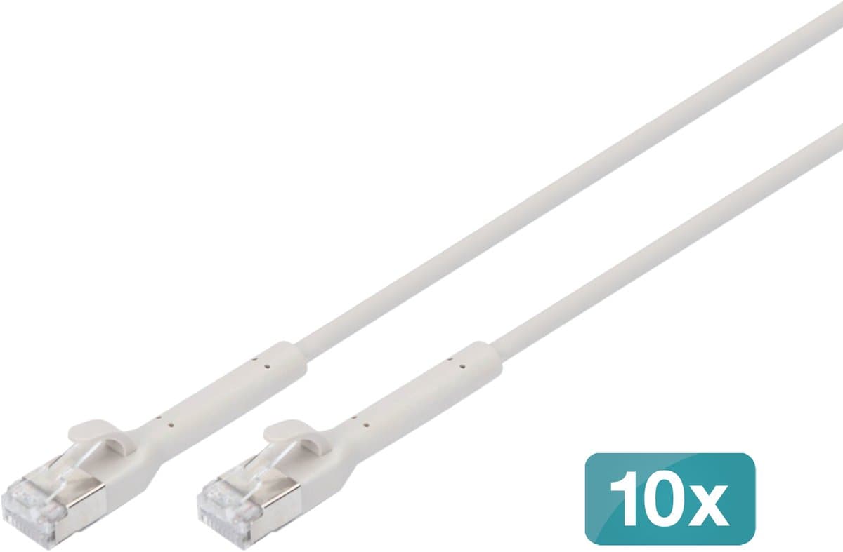 Digitus DK-1632-A-005B-10 netwerkkabel Grijs 0,5 m Cat6a F/FTP (FFTP)