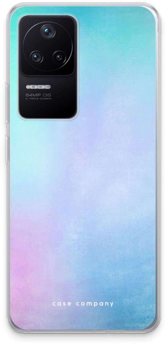 Case Company® - Hoesje geschikt voor Xiaomi Poco F4 hoesje - Mist pastel - Soft Cover Telefoonhoesje - Bescherming aan alle Kanten en Schermrand