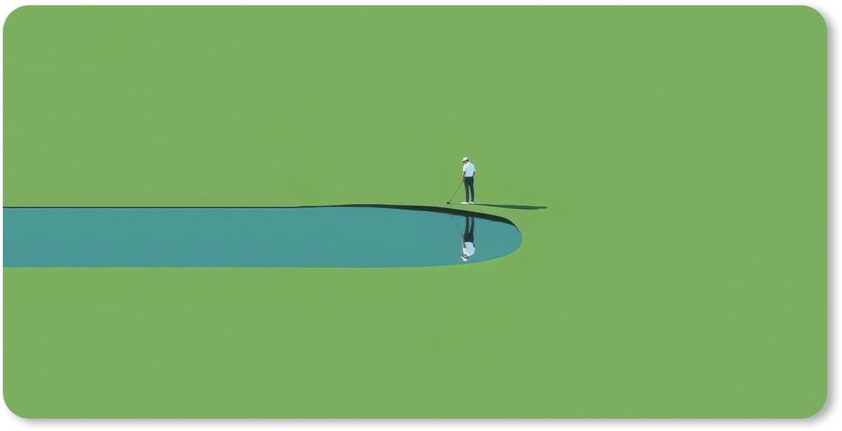 Muismat XXL 80x40 cm - Bureau onderlegger - Bureau mat Persoon - Golf - Water - Blauw - Bureaumat - Gaming mousepad xl - Bureaulegger groot - Computer deskmat