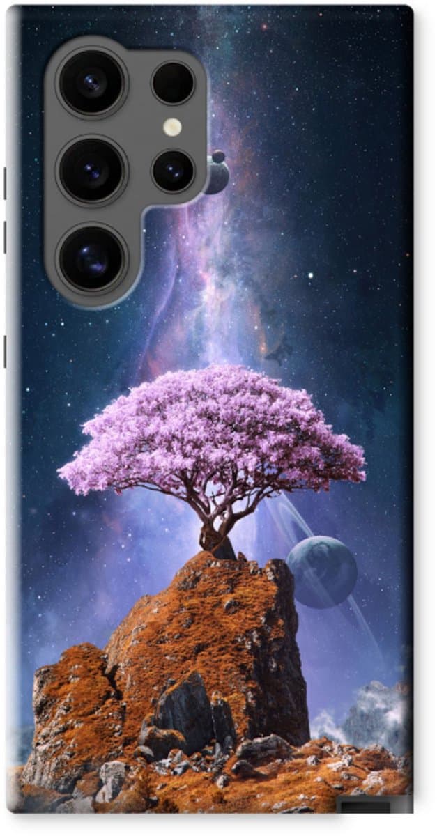 Case Company® - Hoesje geschikt voor Samsung Galaxy S24 Ultra hoesje - Ambition - Tough Case - Maximale Bescherming alle Kanten en Schermrand