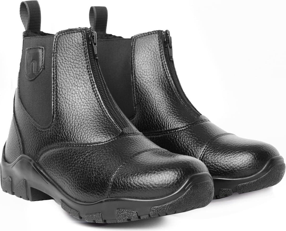 Horze Idaho Winter PU Jodhpurs, dames, Black, 39