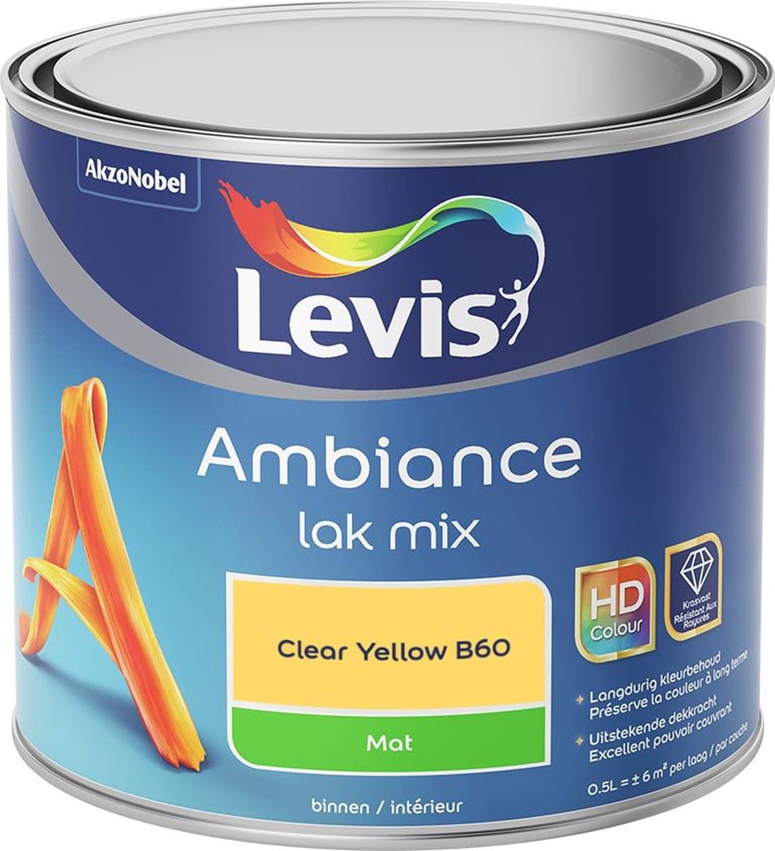 Levis - Ambiance Lak Mat Mix - Clear Yellow B60 - Mengverf - 0,5 L