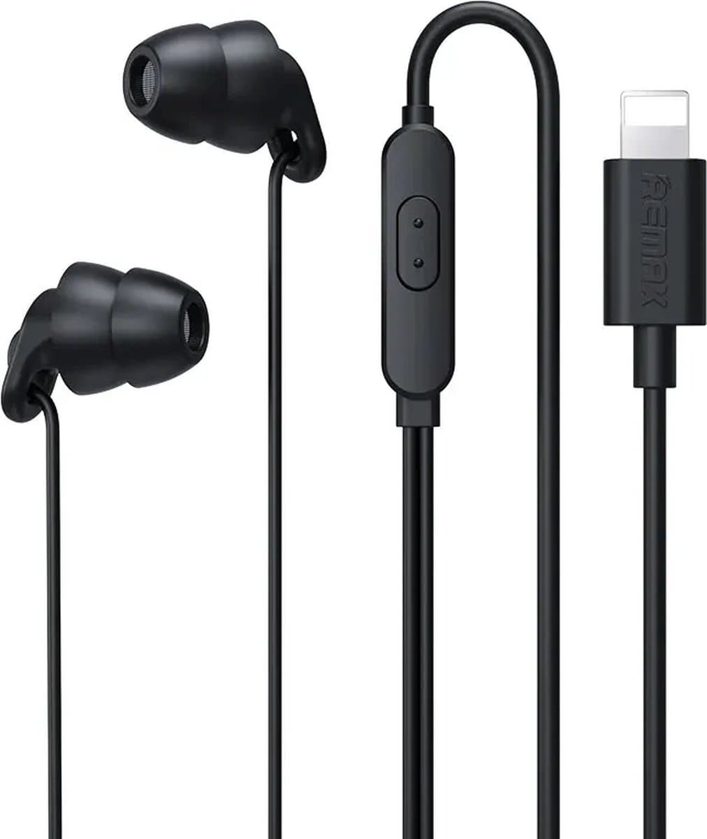 DrPhone SilencePro - Comfortabele Lightning In-Ear Oordoppen met Passieve Ruisonderdrukking en Kristalhelder Geluid – Verbinding via Bluetooth - Zwart