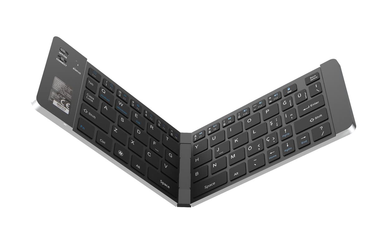 BasicTeQ: Inca IBK-579BT NL QWERTY toetsenbord! Bluetooth Universeel Draadloos Opvouwbaar Toetsenbord, Bluetooth Keyboard - Voor Tablet / (Windows) PC / TV / Smart TV / Apple Mac - iPad - Samsung - iPhone - Macbook - iMac / Android.
