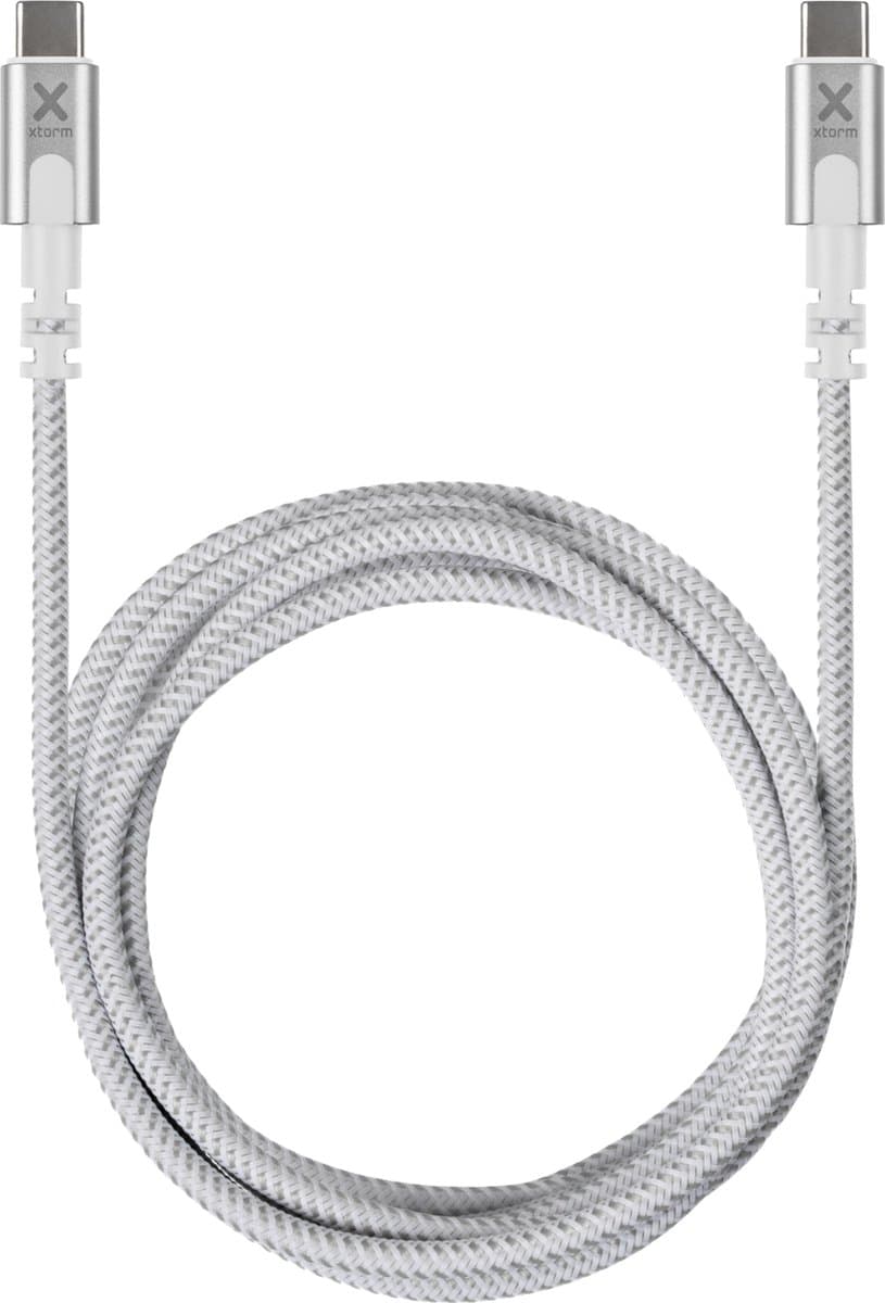 Xtorm USB-C naar USB-C PD Kabel 100W - 2 meter - Wit