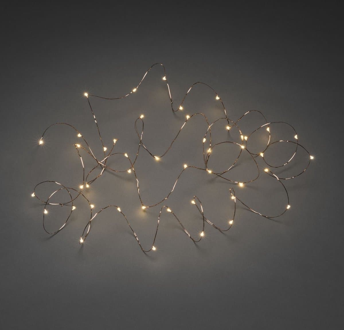 Konstsmide kerstverlichting - LED lichtsnoer met 200 zeer kleine warm witte lampjes voor buiten en binnen