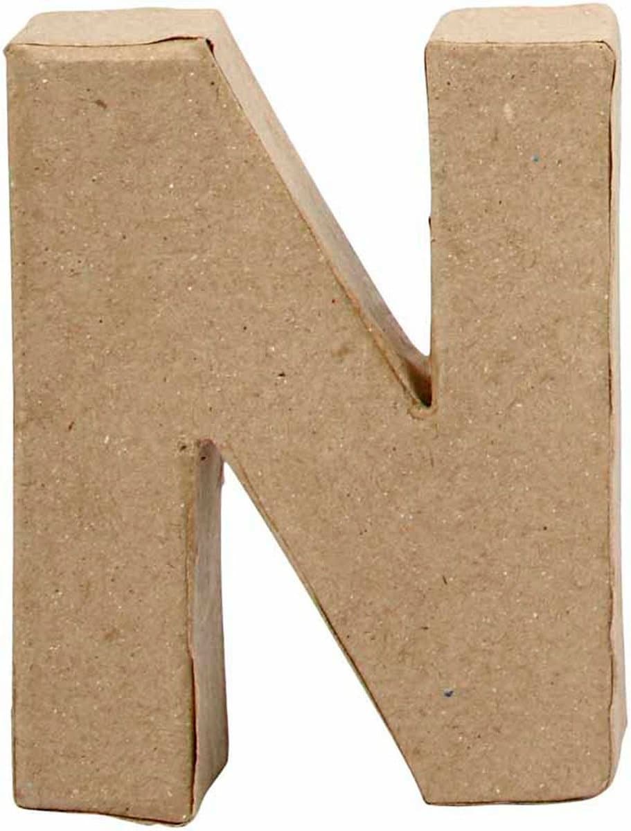 Creative Letter N Papier-mâché 10 Cm