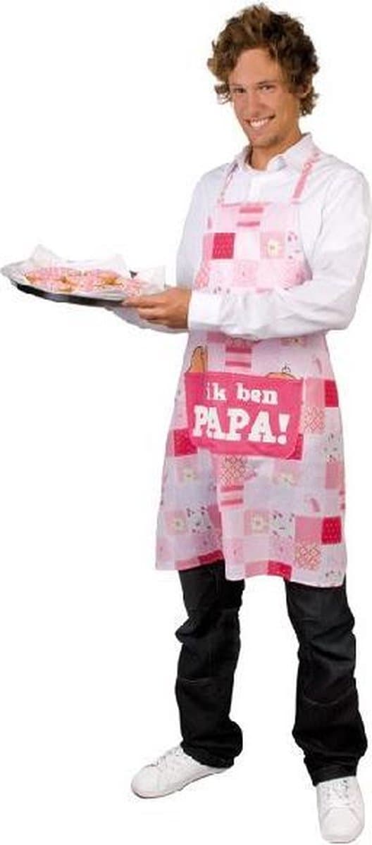 Schort ik ben papa roze