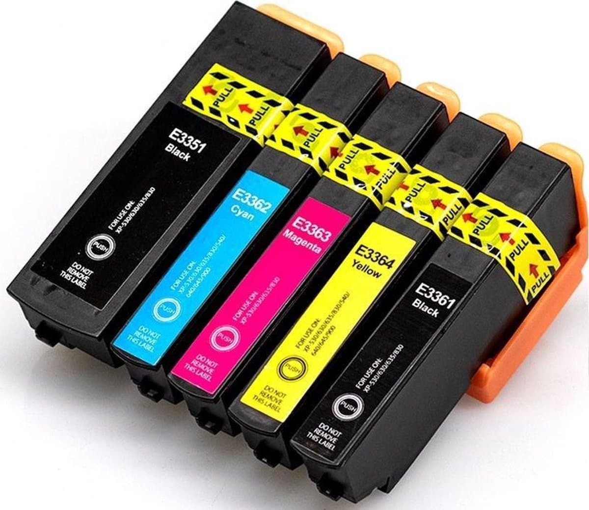 Inkmaster inktcartridges voor Epson 33XL multipack van 5 kleuren , 33 inktcartridge, 33 multipack voor Epson Expression Premium XP-530, XP-540, XP-630, XP-635, XP-640, XP-645, XP-830, XP-900
