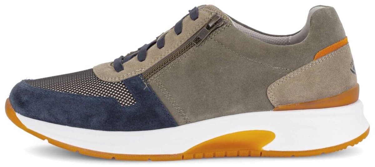 Gabor Rolling Soft - Heren sneakers - Blauw groen combinatie - Artikel 8001.17.13 - maat 43