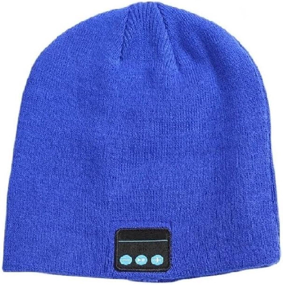 Muziek Muts - Warme Hoofddeksel - Winterse Activiteiten - Geïntegreerde Koptelefoon - Unisex Maten - Blauw