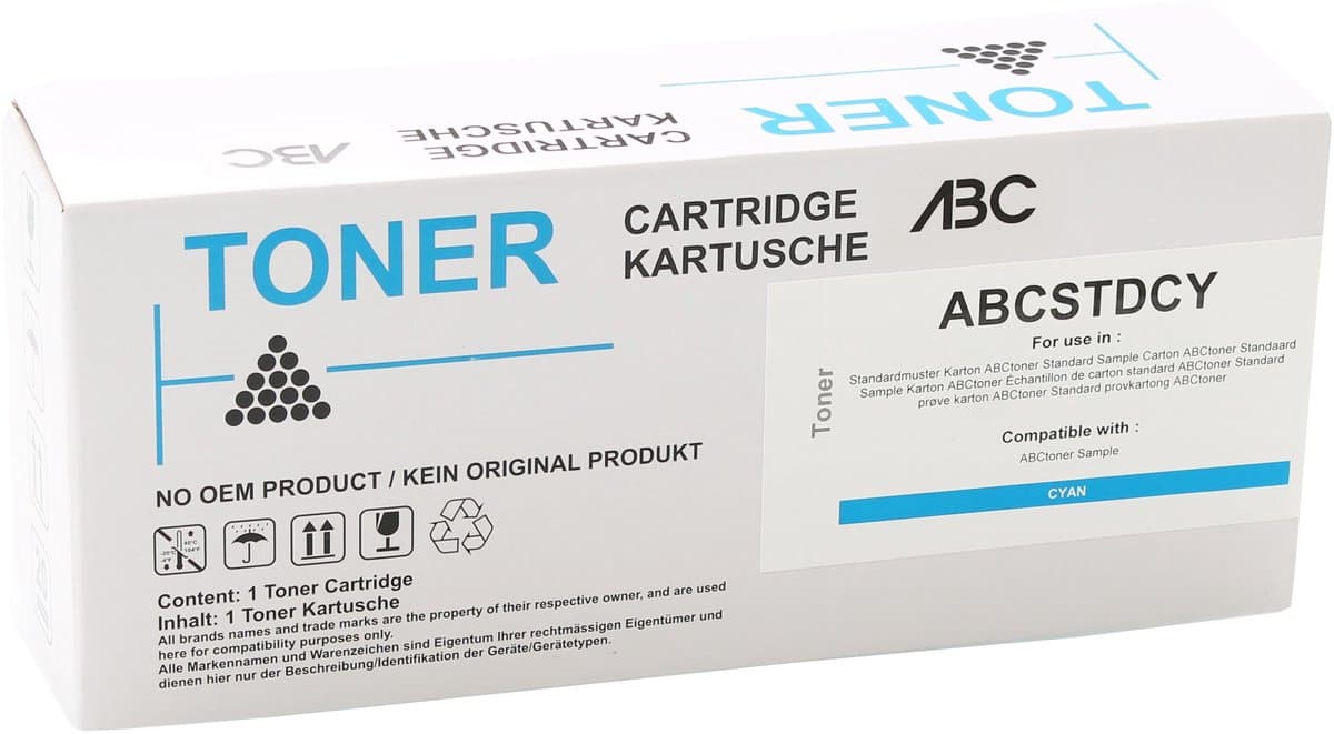 ABC huismerk toner geschikt voor Lexmark 72K2XC0 22000 pagina's cyan geschikt voor CS820 CX820 CX825 CX860