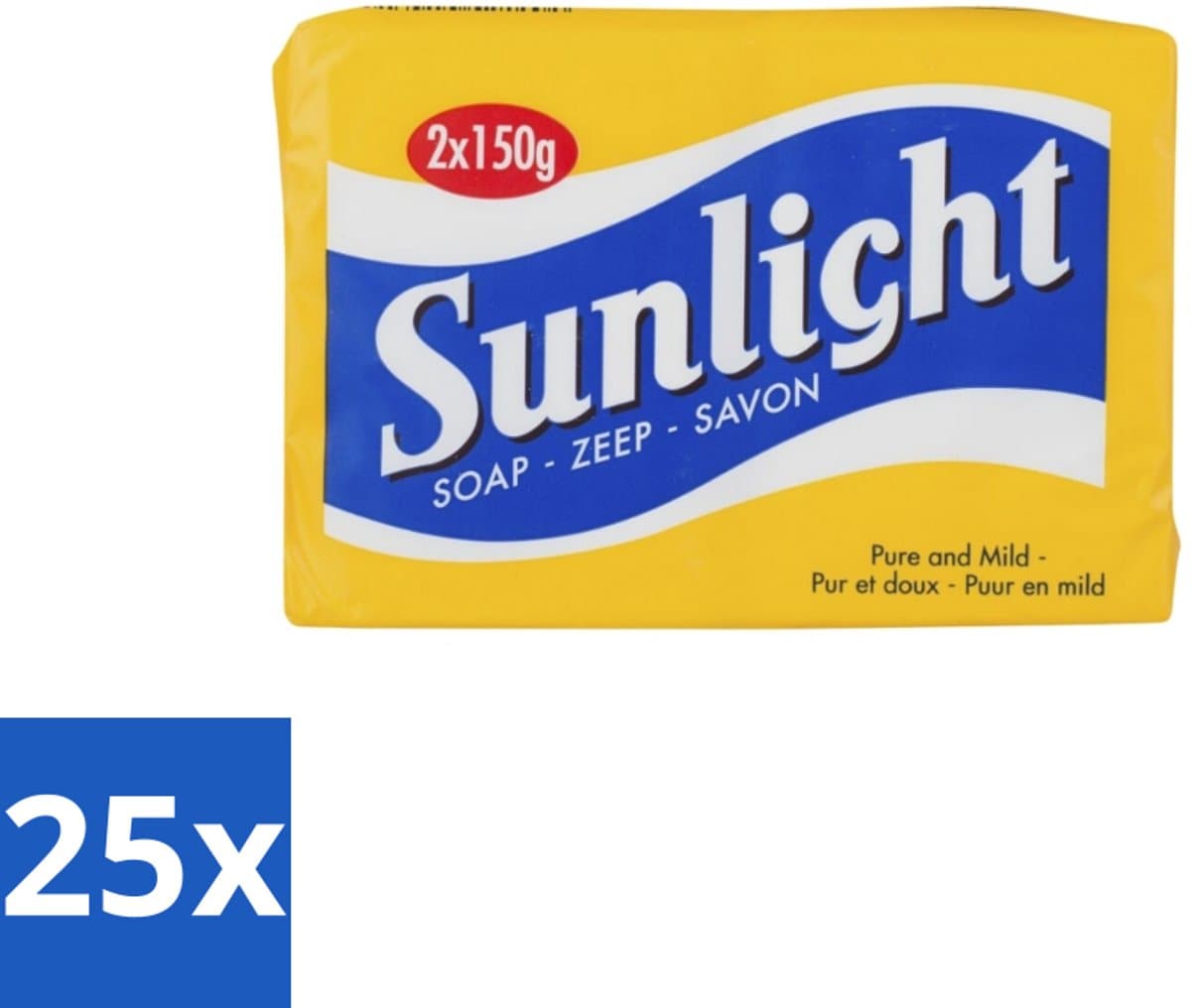 Sunlight – Huishoudzeep – Klassiek – 150 g - Bulkverpakking - 25 stuks