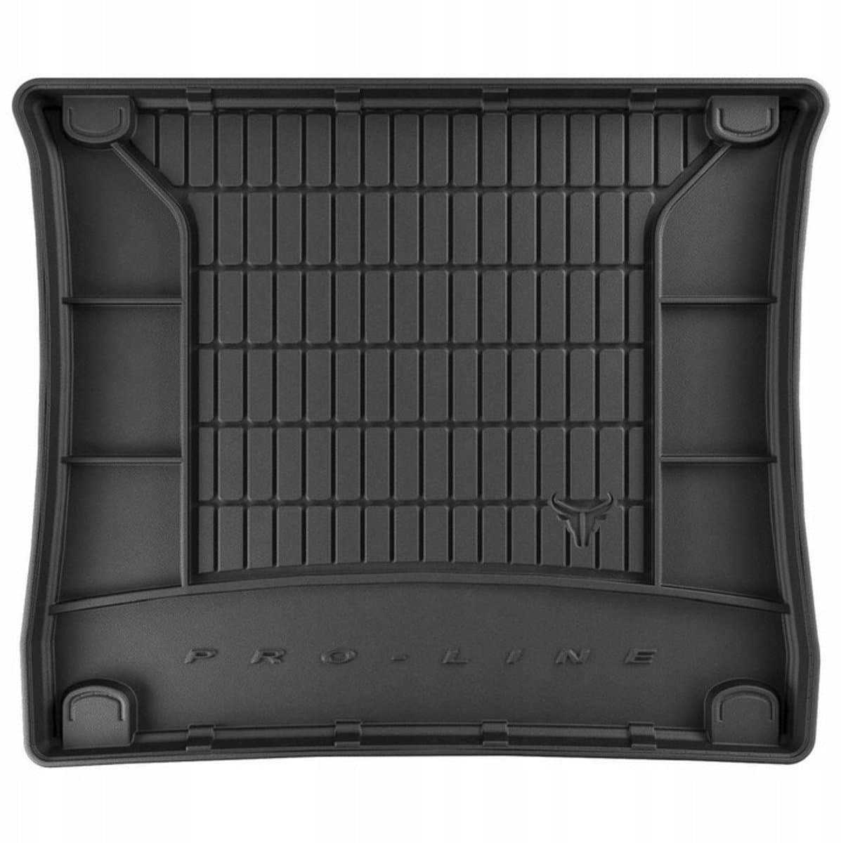 Premium Rubberen Kofferbakmat met Organizer Functie - Geschikt voor JEEP Grand Cherokee WK2 (2010-2021) - Hoogwaardig TPE - Geurloos - 5 cm Hoge Rand - Zwart
