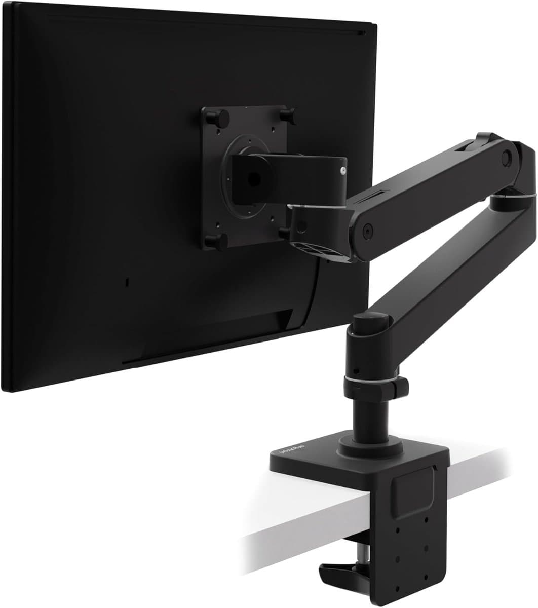 Premium Monitorarm Enkel Scherm Wit voor Bureau's - Geschikt voor Ultrawide en Gebogen Schermen tot 34 inch
