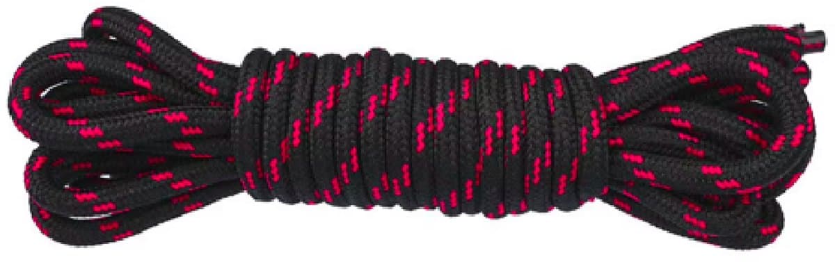 2 paar veters voor sneakers en wandelschoenen zwart rood 120 cm