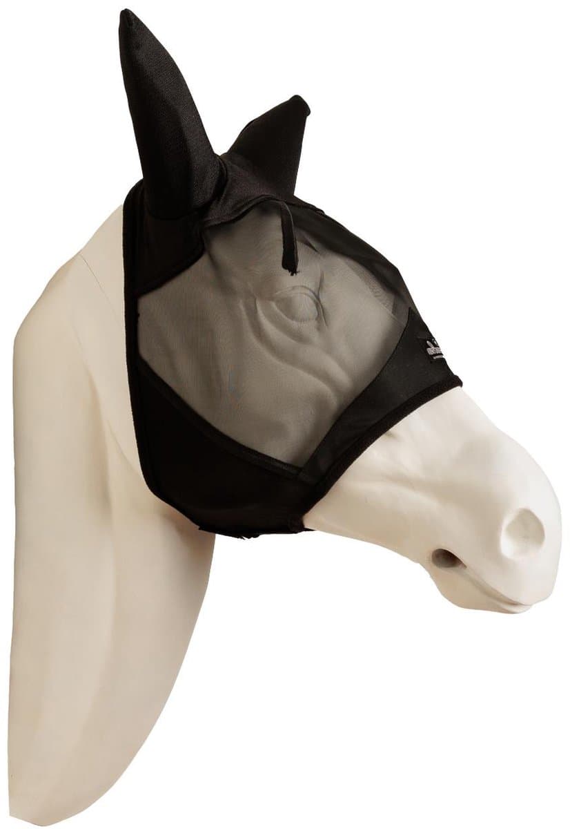 Kentucky Horsewear - Vliegenmasker met oren soundless zwart cob