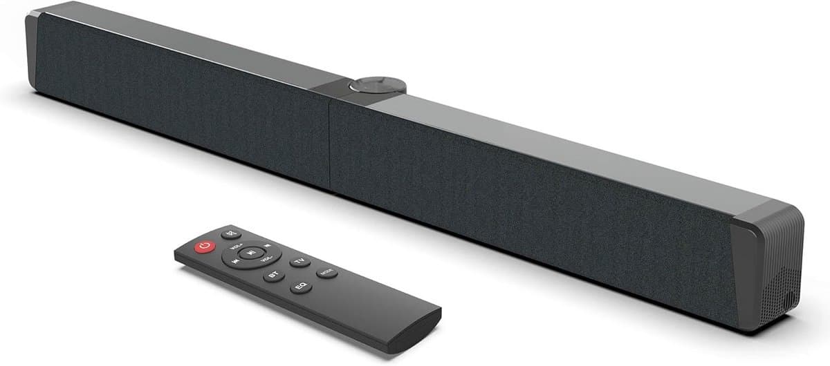 Compacte Bluetooth-luidspreker 5.0 voor TV, PC en smartphone - inklapbaar met afstandsbediening