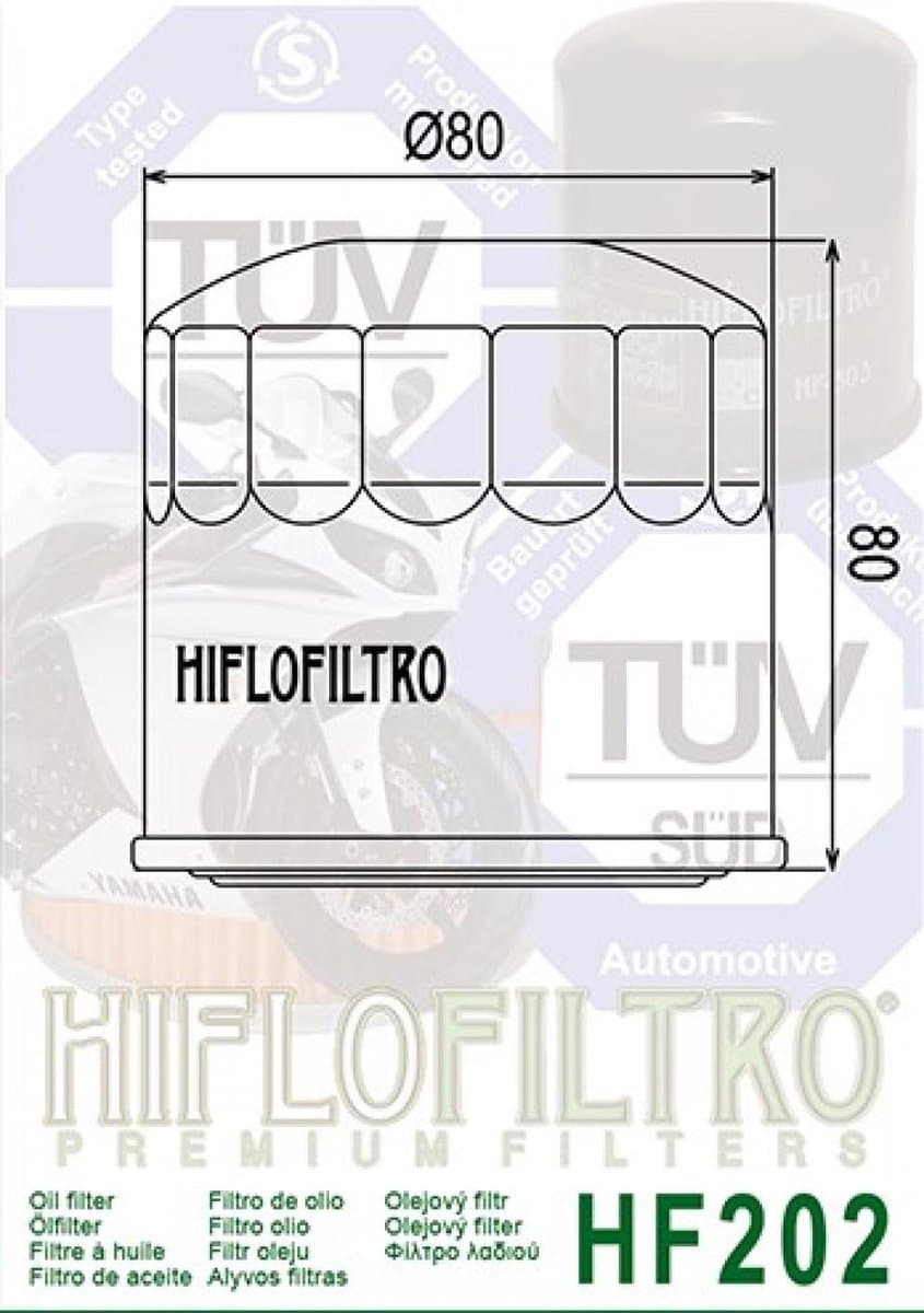 Filtre à huile Hiflofiltro pour Moto Kawasaki 750 Vulcan 1986 à 1998 HF202 Neuf