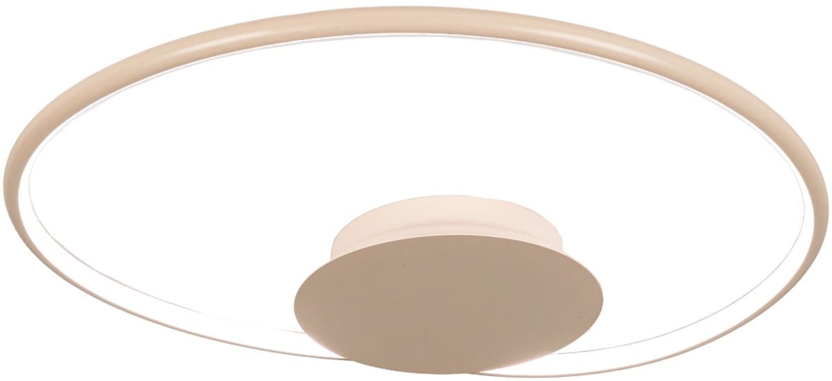 Lumidora Plafondlamp 75460 - Plafonniere - THIMO - Ingebouwd LED - 28.0 Watt - 2520 Lumen - 2700 Kelvin - Beige - Zand - Kunststof - Met dimmer - ⌀ 50 cm