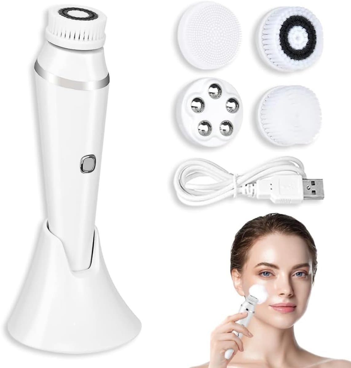Octav8® Gezichsborstel - Gezichtsverzorging - Gezichtsreiniging - 3 Snelheidsniveaus - Dieptereiniging