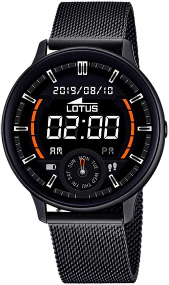 Heren Smartwatch Zwart Digitaal Horloge met Armband