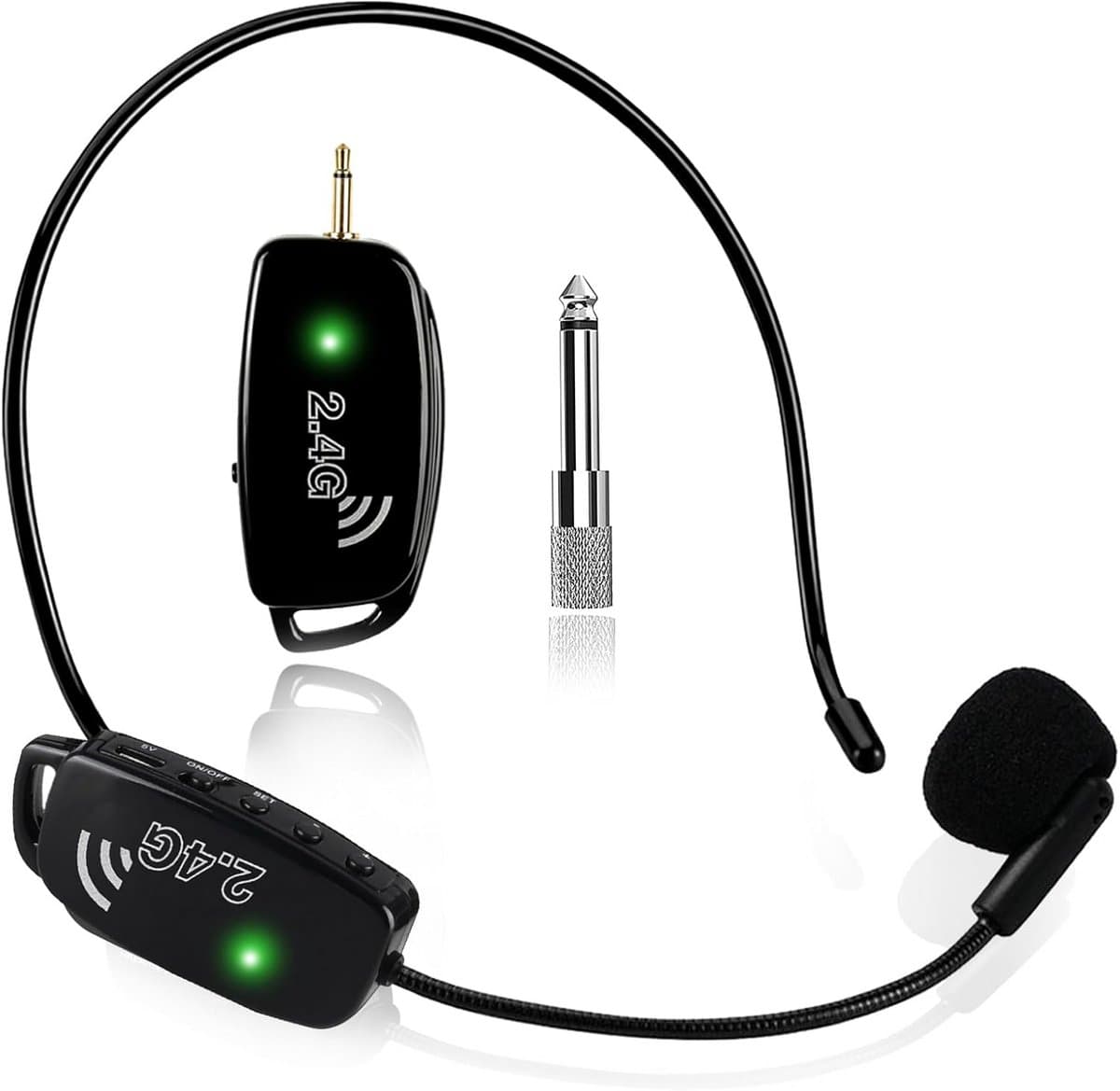 Professionele 2.4G Draadloze Microfoon Headset en Handmicrofoon 2-in-1