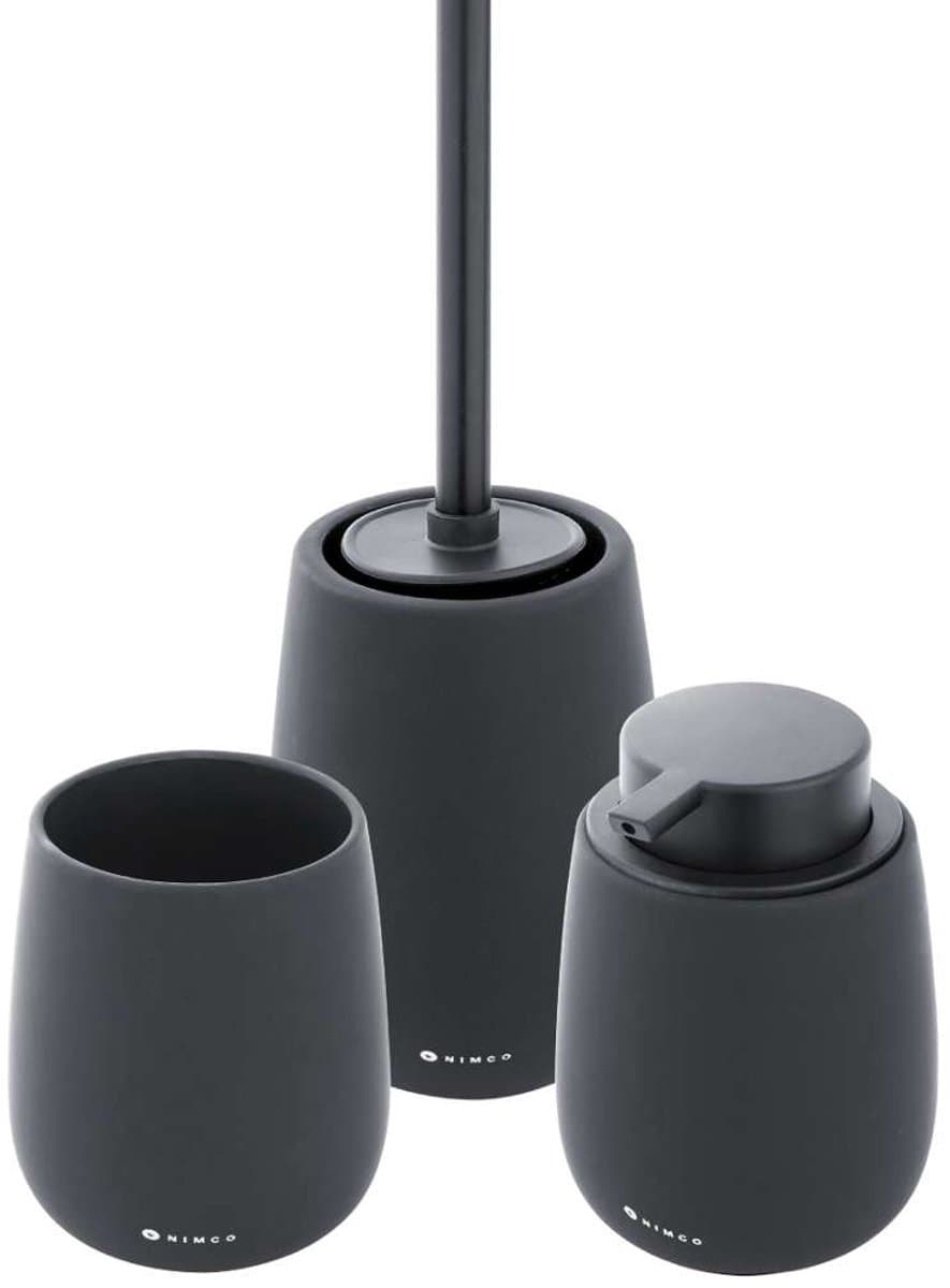 Nimco Tabo - Set accessoires voor de badkamer, zwart TA SET-90