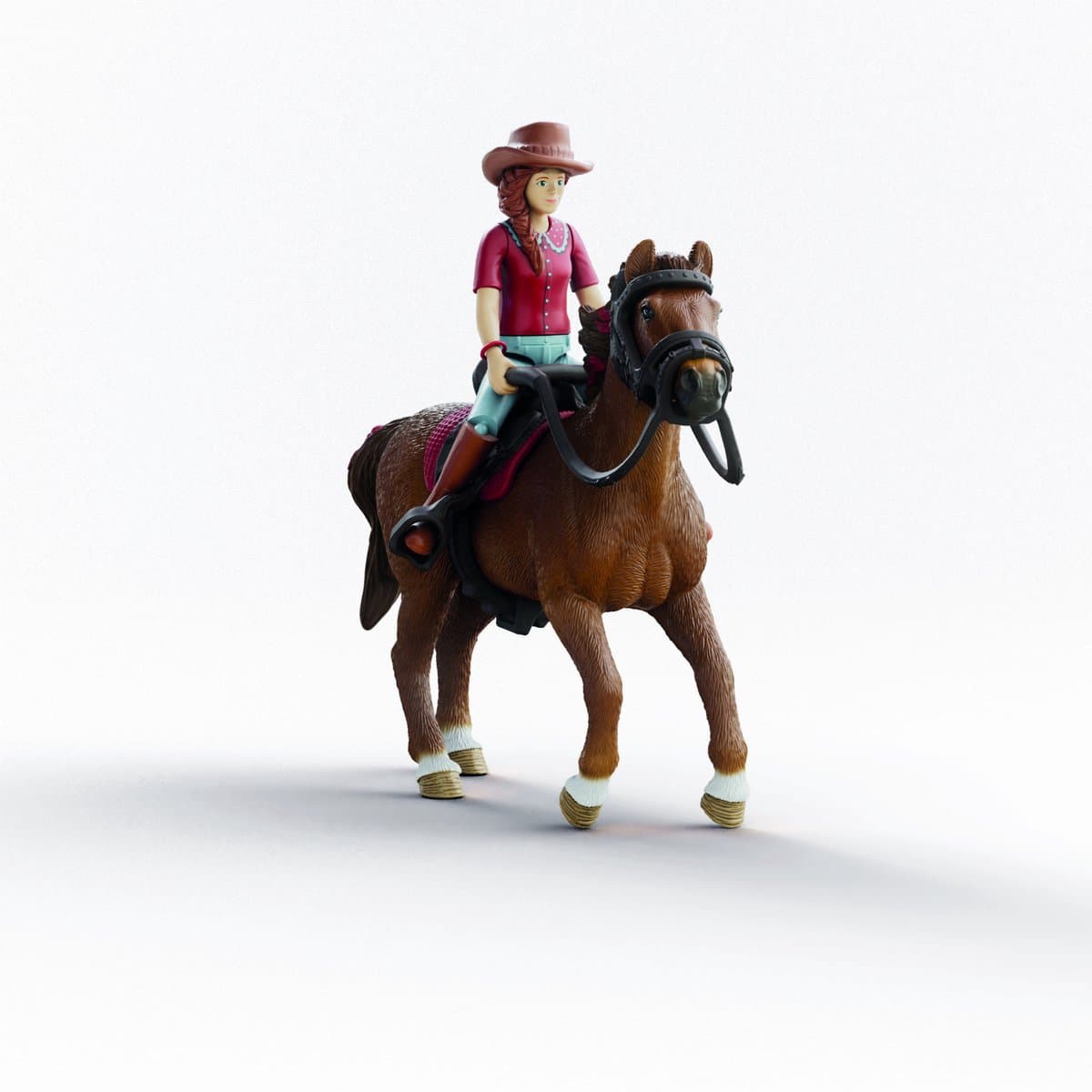 Schleich Horse Club Hannah en Cayenne speelfiguur - 8,2 x 15,5 x 18 cm, meerkleurig