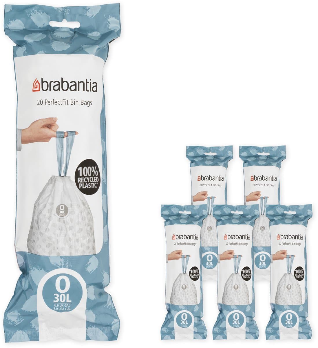 Brabantia Vuilniszakken Code O - 30 Liter (120 stuks)