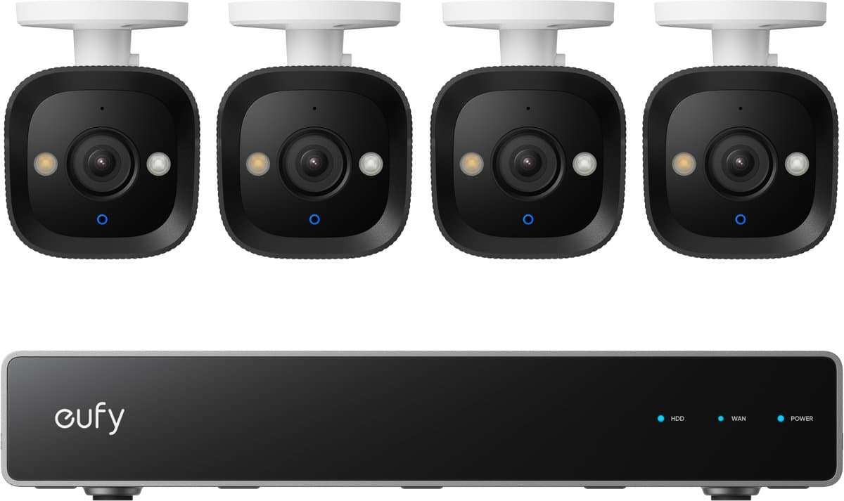 Eufy PoE Security System + NVR + E40 4-Pack