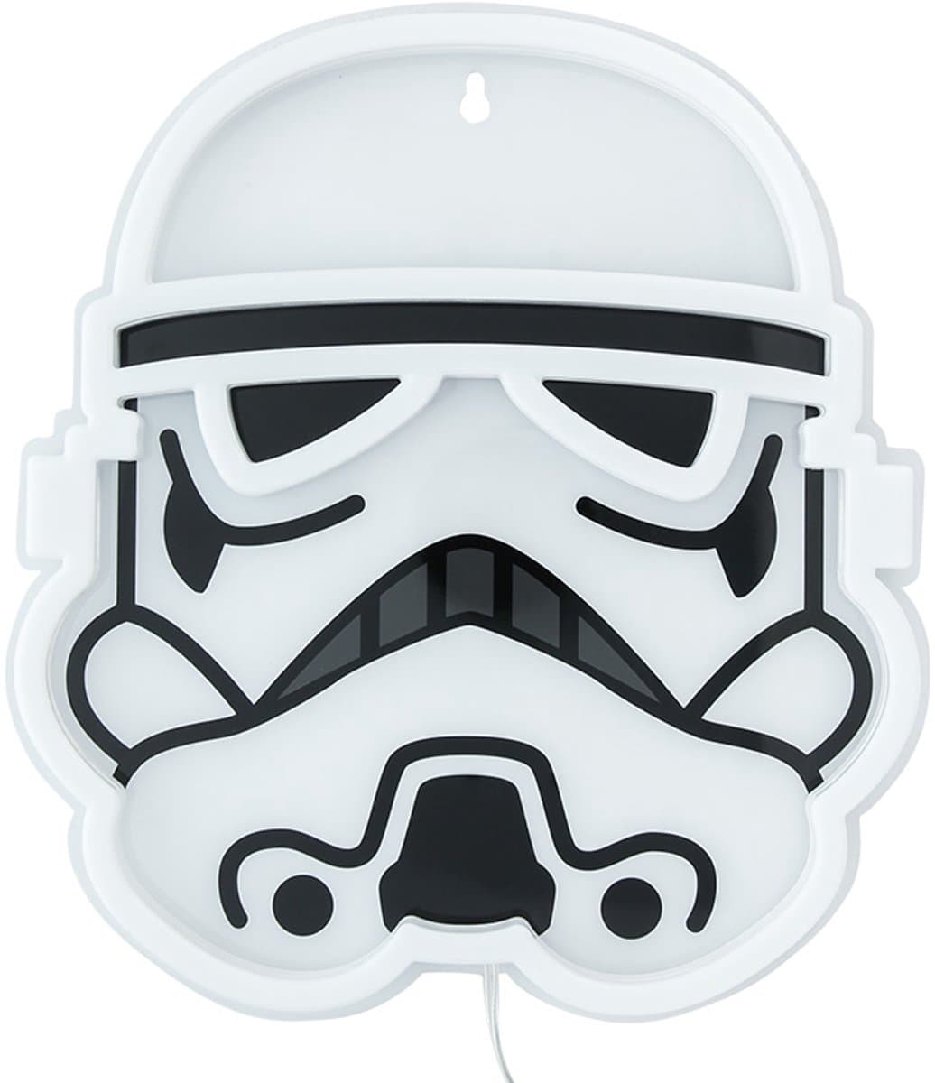 Paladone Star Wars Stormtrooper Neon Wandlamp - 26 x 24 x 2 cm, Multi