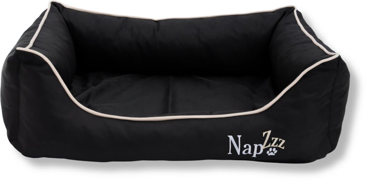 Napzzz hondenmand waterproof divan zwart S: 80 x 60 cm