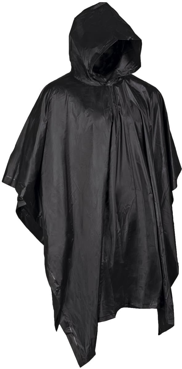 Mil-tec Poncho, zwart, 203 x 127 cm, 0,15 mm