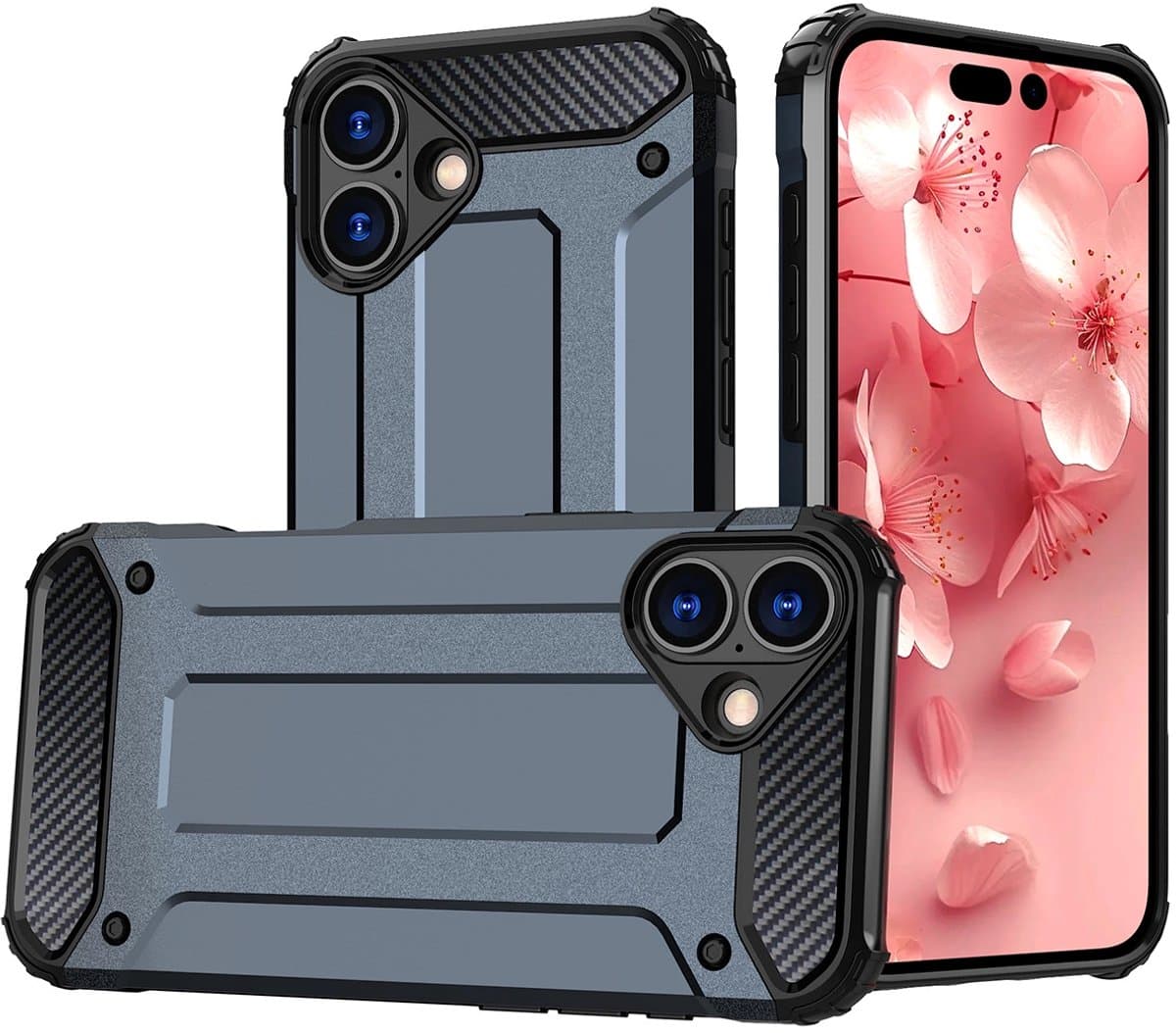 Hurtel Hybrid Armor Hoesje Voor Iphone 16 Plus Met 360° Schokbescherming