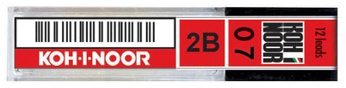 Koh-I-Noor E207-2B potloodstift Zwart